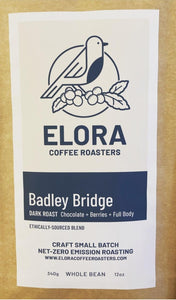 Elora Coffee Roasters - Badley Bridge - 12oz - Whole Bean - (Dark Roast)