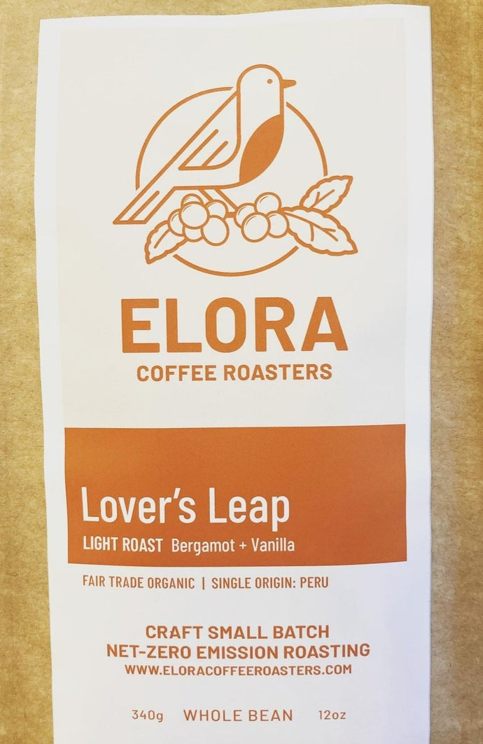 Elora Coffee Roasters - Lover's Leap - 12oz - Whole Bean - (Light/Medium Roast)