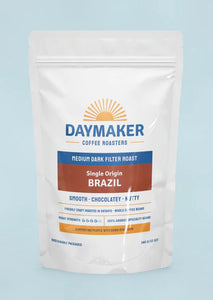 Daymaker Coffee Roasters - Brazil - (Med/Dark Roast) - 12oz - Whole Bean