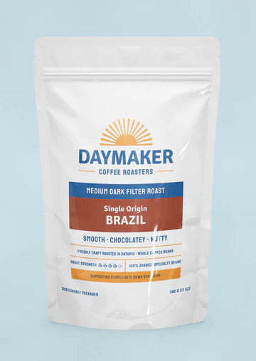Daymaker Coffee Roasters - Brazil - (Med/Dark Roast) - 12oz - Whole Bean