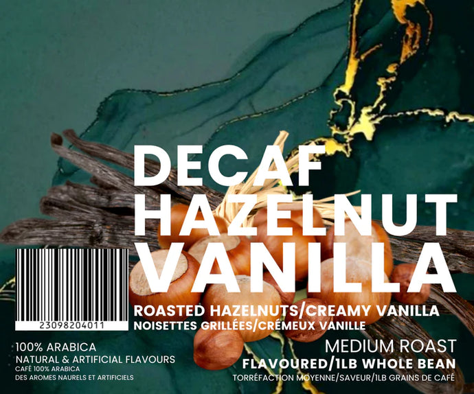 Coffee Stiles (Guelph) - Vanilla Hazlenut DECAF - 5lb- (MED) - (Flavoured) - Whole Bean *****NEW****