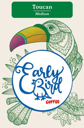 Early Bird Coffee (Woodstock) - Toucan  (Medium Roast) - Whole Bean **** NEW ****