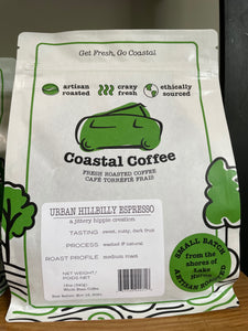 Coastal Coffee (Goderich) - Urban Hillbilly -(Espresso) - 12oz - Whole Bean
