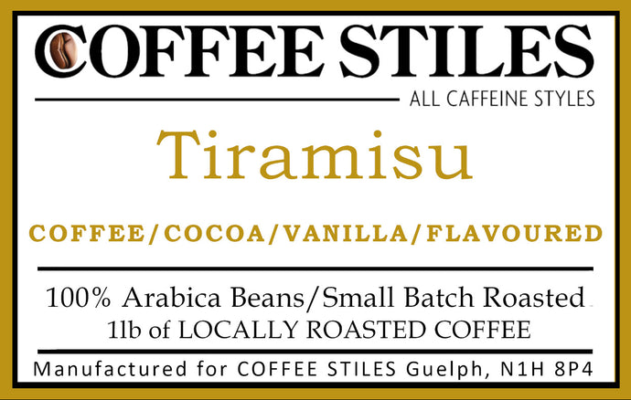 Coffee Stiles (Guelph) - Tiramisu - 1lb (Flavoured)