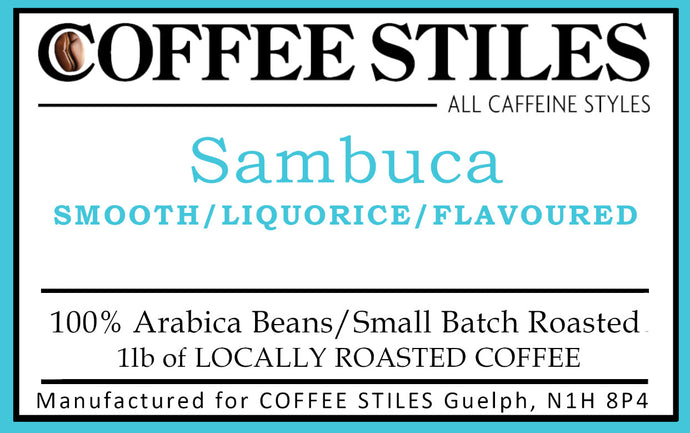 Coffee Stiles (Guelph) - Sambuca - 1lb (Flavoured)