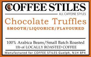 Coffee Stiles (Guelph) - Chocolate Truffle- 1lb (Flavoured)