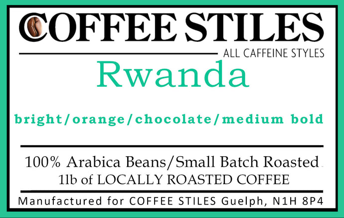 Coffee Stiles (Guelph) - Rwanda - Whole Bean (Medium/Dark Roast)