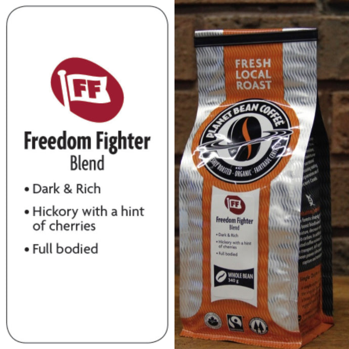 Planet Bean Coffee (Guelph) - Freedom Fighter - (Dark) - 12oz - Whole Bean