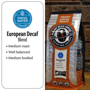 Planet Bean Coffee (Guelph) - European Decaf - (Medium) - 12oz - Whole Bean