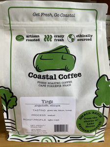 Coastal Coffee (Goderich) - Yirgz - Ethiopian Yirgacheffe - 12oz - Whole Bean (Light Roast)