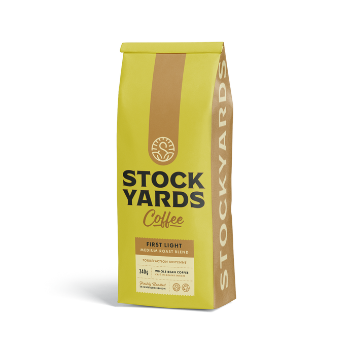 Stockyards Coffee Co. (Kitchener) - First Light - 340g - (Medium Roast) - Whole Bean