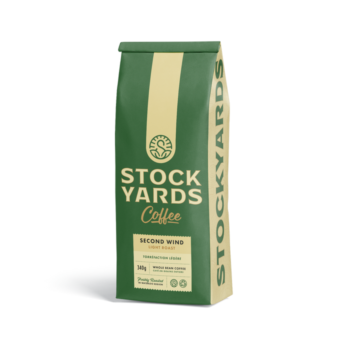 Stockyards Coffee Co. (Kitchener) - Second Wind- 340g -  Light Roast - Whole Bean